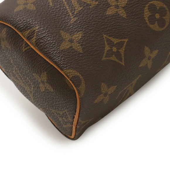 LOUIS VUITTON Brown Monogram Mini Speedy Shoulder Bag - Picture 4 of 10